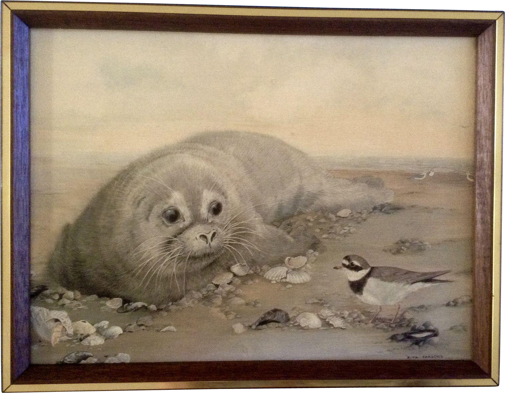 Rita Parsons "orphan" Giclee On Canvas Framed Of A - Picture Frame (1768x1768), Png Download