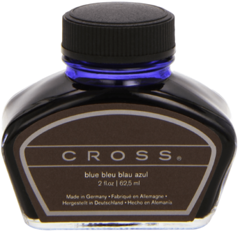 Blue Ink Bottle - Cross Bottled Ink In Blue (340x510), Png Download