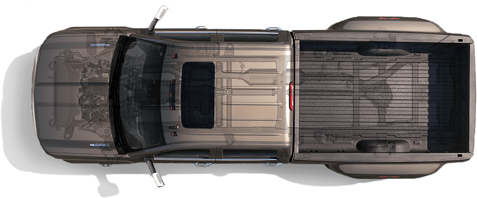 Top View Quirk Chevy Nh Truck Top View Png - Pickup Truck Top View (978x390), Png Download