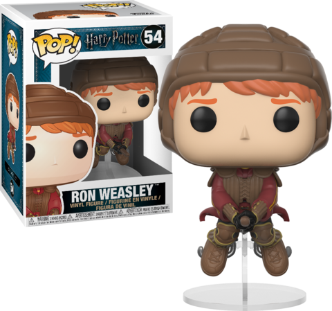 Harry Potter Funko Pop Ron On Broom - Funko Pop! Movies: Harry Potter - Ron Weasley (480x449), Png Download