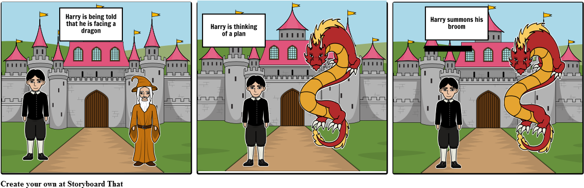 Harry Potter - Cartoon (1164x385), Png Download