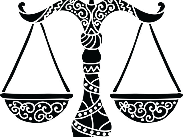 Libra Clipart Legal Scale - Libra Zodiac Sign Png (640x480), Png Download