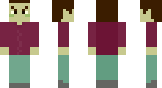 Minecraft Skin Daun - Minecraft (600x348), Png Download