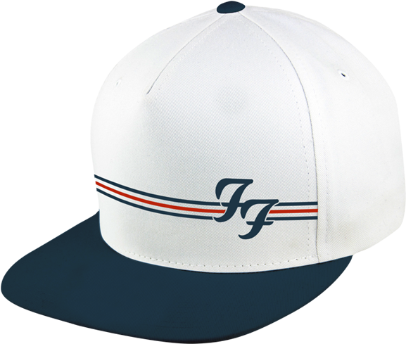White And Navy Snapback Hat - Foo Fighters (800x800), Png Download