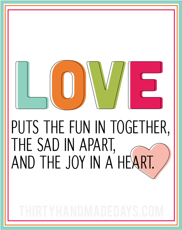 Fun Printable Love Quote In Celebration Of Valentine's - Joomla (630x788), Png Download