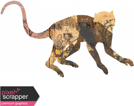 Animal Kingdom - Zoo Collage - Monkey - Silhouette (456x456), Png Download