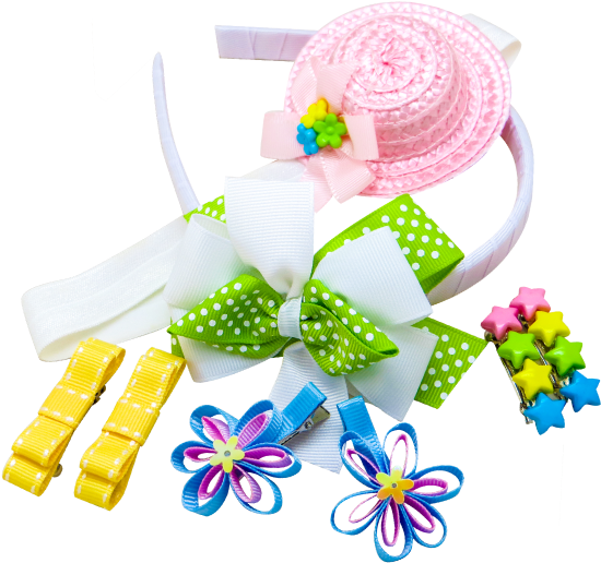 Uniquely Hand-crafted Hair Accessories - Flower (620x609), Png Download