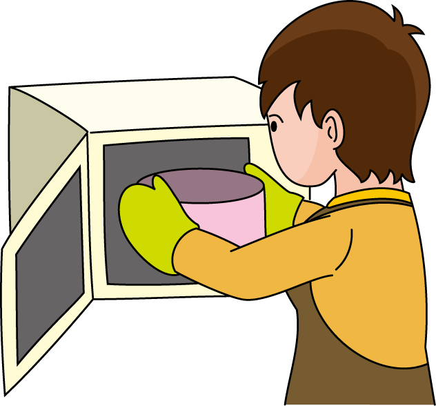 Cooking Cliparts Transparent - Cooking In Microwave Clipart (632x588), Png Download