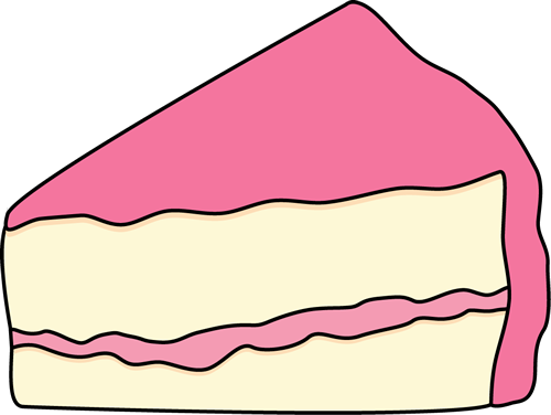Com Slice Of Cake Clip Art Black And White - Slice Of Cake Clipart (500x376), Png Download