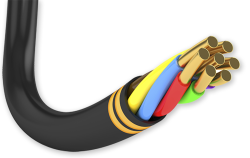 3 Core Electric Cable - Electricity (500x316), Png Download