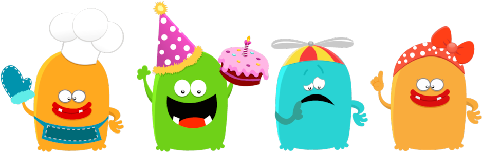 Free Printables Birthday Monsters (1000x300), Png Download