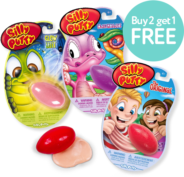 Download All Silly Putty Crayola Silly Putty Original Pack Of 8 Full Size PNG Image PNGkit