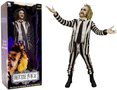 Beetlejuice 1/4 Scale Action Figure - Neca Toys Classics Hall Of Fame Beetlejuice (518x518), Png Download