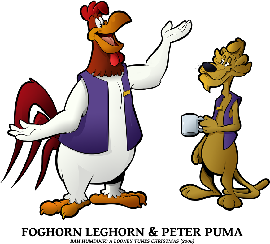 25 Looney Of Christmas - Foghorn Looney Tunes (900x796), Png Download