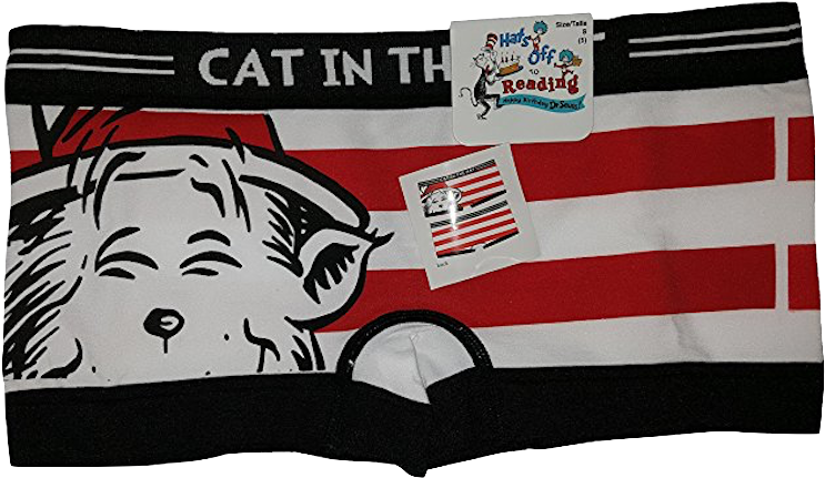 Seuss• “cat In The Hat” Girls Juniors Panties - Dr. Seuss Blank Notecards By Graphique / Cat 'll Go (800x472), Png Download
