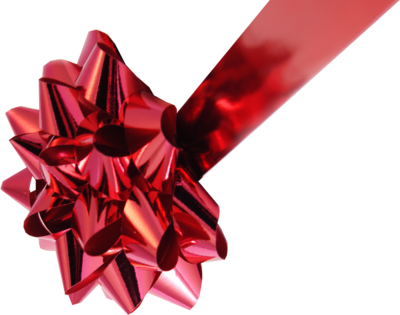 Red Bow Psd, Vector Images - Christmas Day (400x315), Png Download