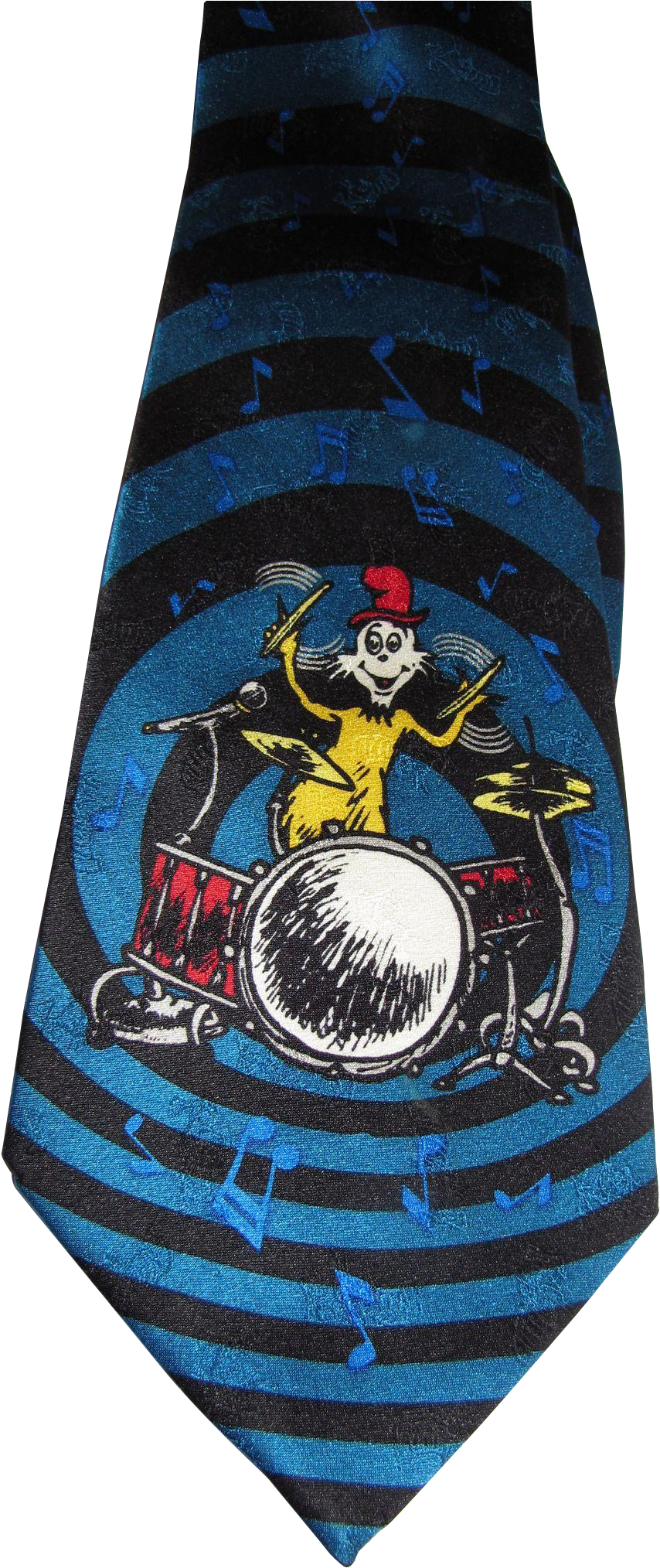 Seuss Cat In The Hat Drummer Pure Silk Tie - Dr. Seuss (2027x2027), Png Download