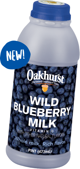 Introducing Wild Blueberry Milk From Oakhurst Made - Oakhurst Wild Blueberry Milk (309x653), Png Download