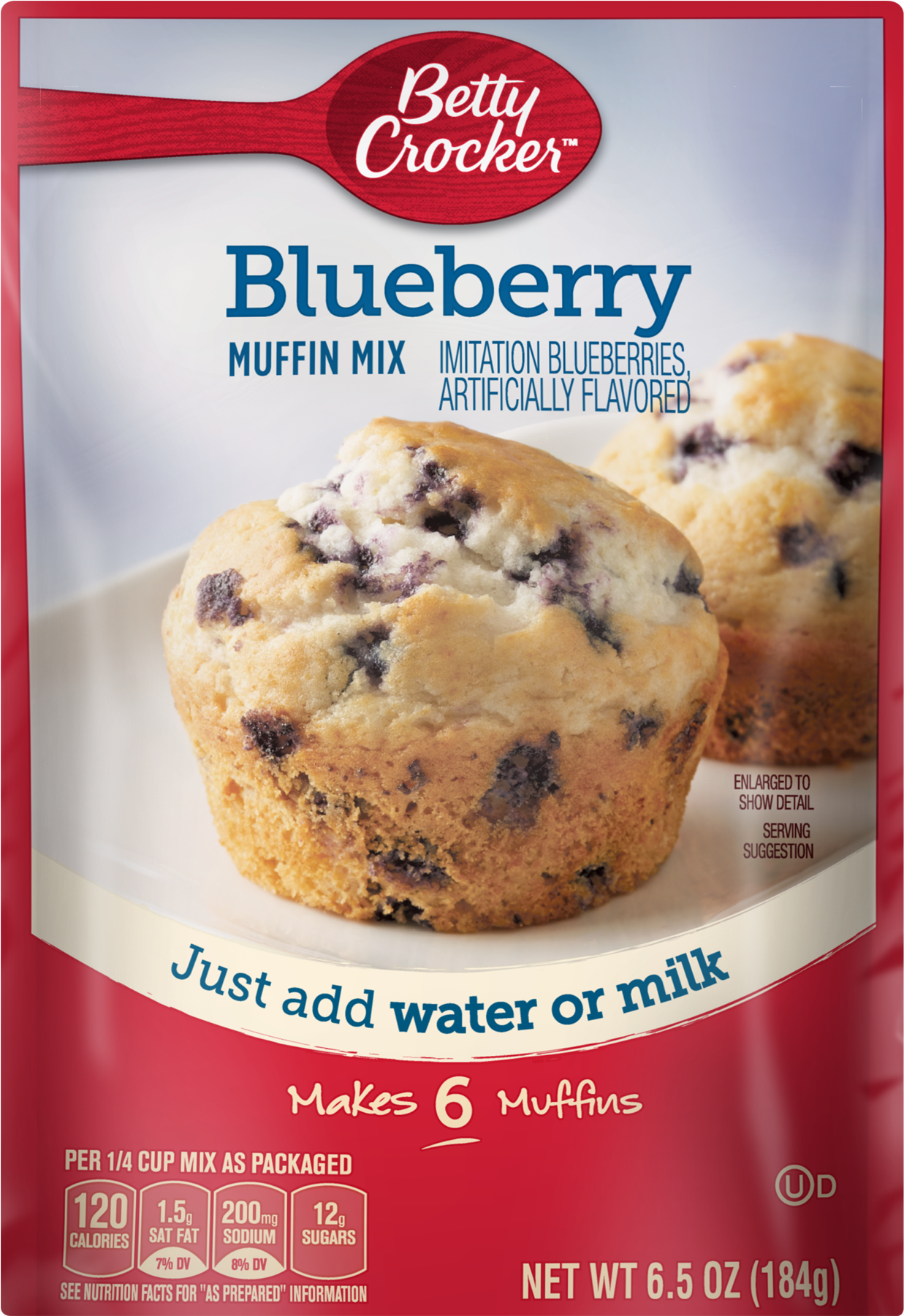 Betty Crocker Muffins (1800x1800), Png Download