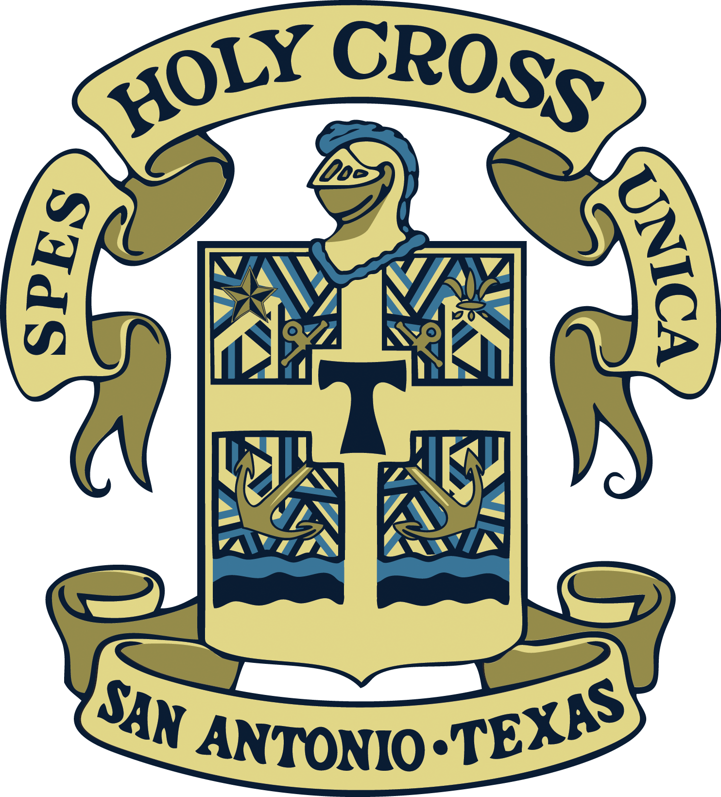 Welcome Back To School - Holy Cross Of San Antonio Logo (1484x1640), Png Download