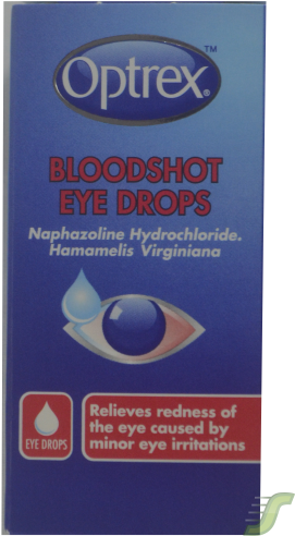 Optrex Bloodshot Eyedrops - Optrex Red Eyes Eye Drops (500x500), Png Download