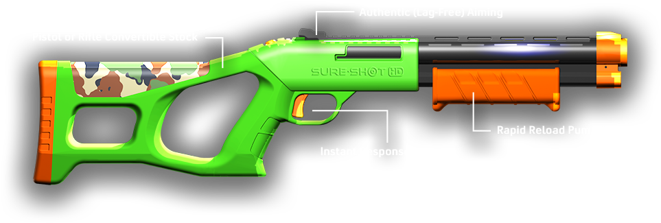 Sure Shot Gunorangeball Creative2016 08 09t16 - Water Gun (980x421), Png Download