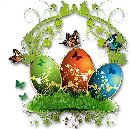 Forgetmenot - Grass - Easter Png (600x531), Png Download