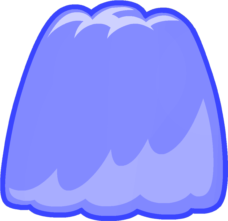 Blueberry Clipart Blue Object - Cartoon Gelatin Cubes (1000x925), Png Download