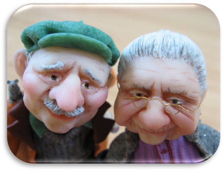 Old Couple - Old People (462x354), Png Download