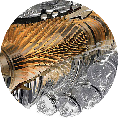 9fb Gas Turbine - Ge Gas Turbine Blade (400x400), Png Download
