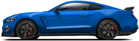 Lightning Blue Metallic - Mustang Bleu Tonnerre (500x256), Png Download