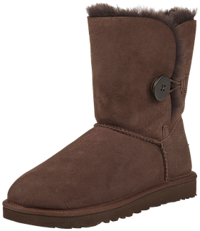 Are Ugg Auzland Sheepskin Real - Nib Ugg Womens Bailey Button Boots Size 10 Chocolate (394x500), Png Download