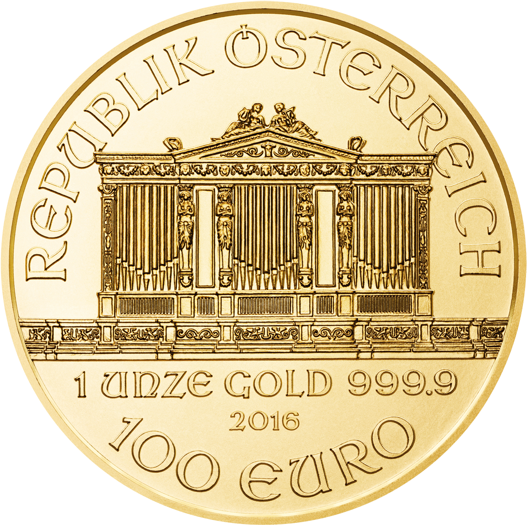 Austrian Gold Philharmonic Coin 2018 (1200x1200), Png Download
