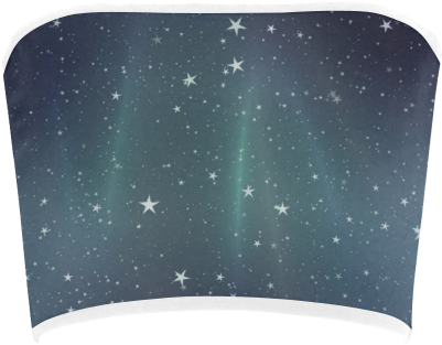 Starry Sky Bandeau Top - Star (500x500), Png Download