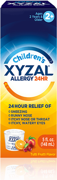 What's Worse Than Having Allergies When Your Kids Suffer - Xyzal 24 Hour Allergy Relief Tablets (484x575), Png Download