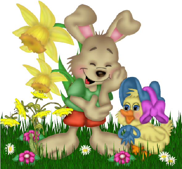 Fete Paques Gifs Et Png - Rabbit (600x600), Png Download