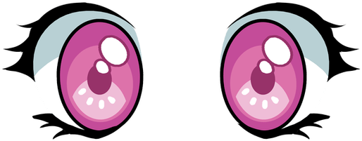 Anime Eyes - Illustration (1000x1000), Png Download