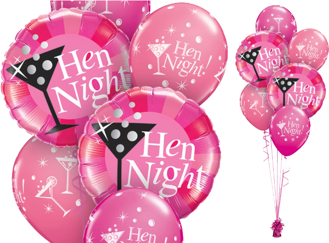 Cheap Party Supplies - Hen Party Foil Balloons (750x500), Png Download