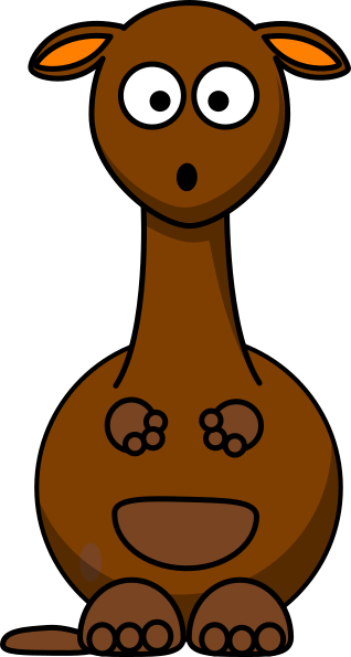 Brown Giraffe (318x595), Png Download