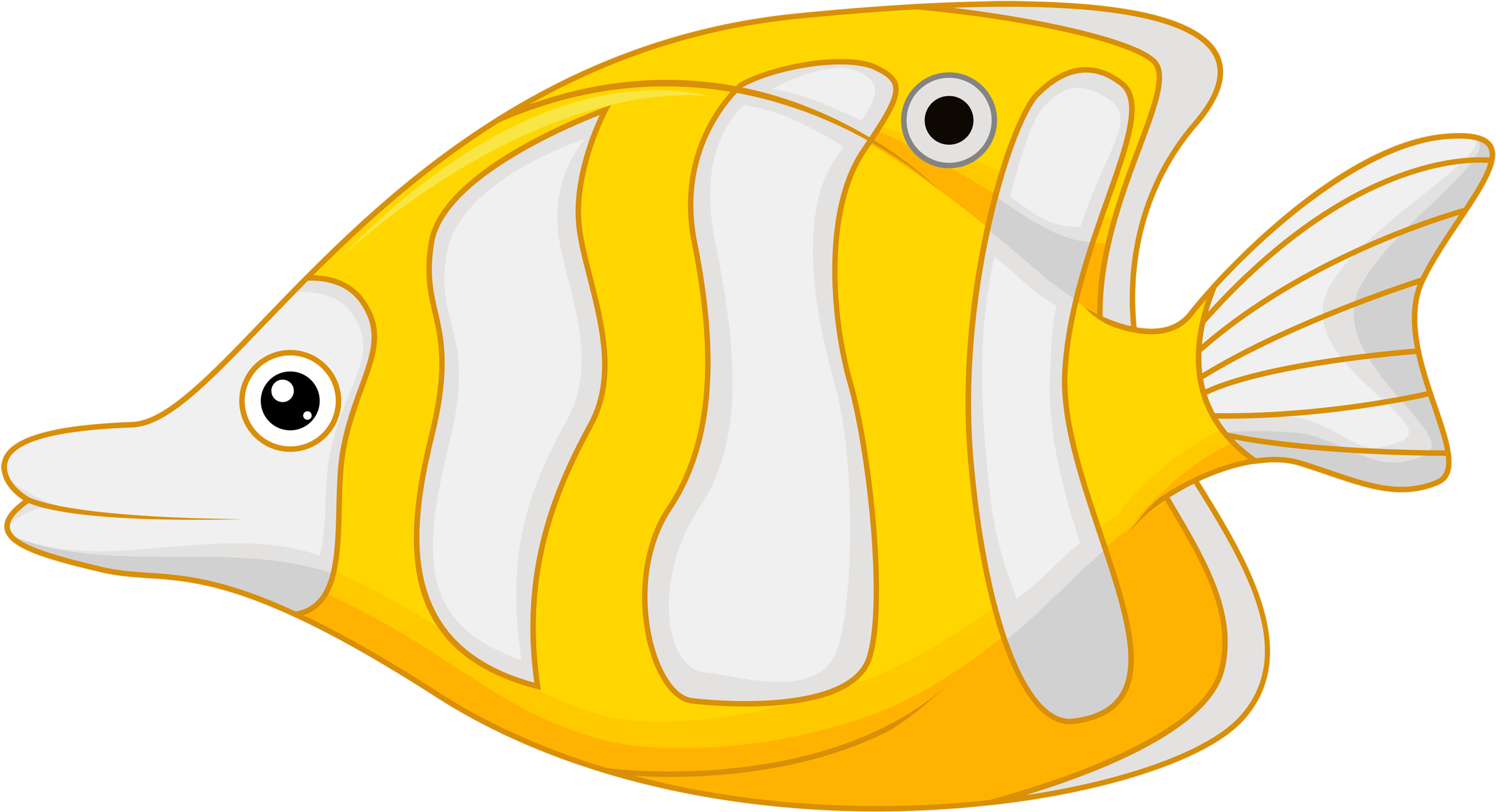 Яндекс - Фотки - Fish (2560x1559), Png Download