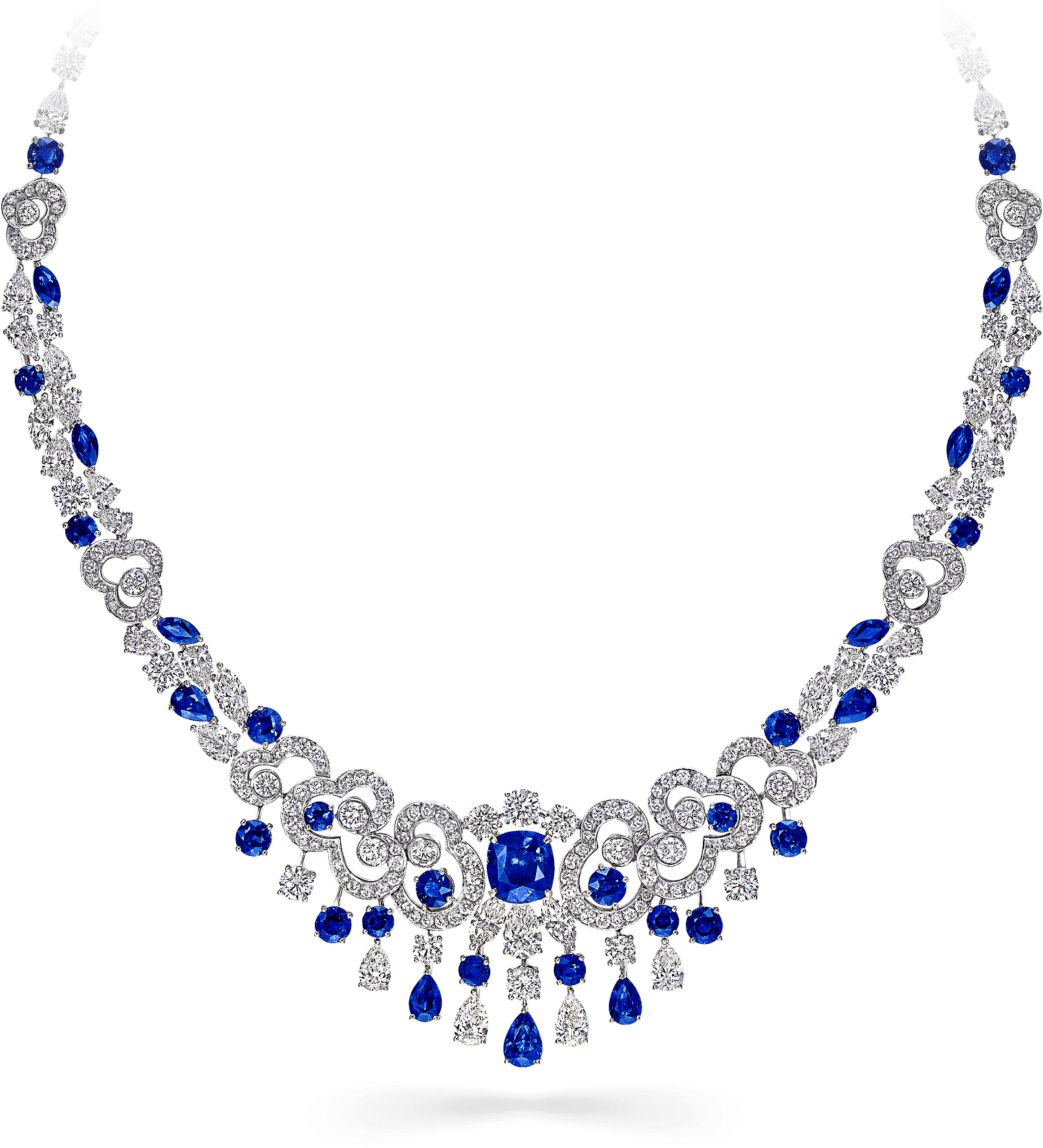 A Graff Nuage Sapphire And Diamond Necklace - Jewellery (2000x2000), Png Download