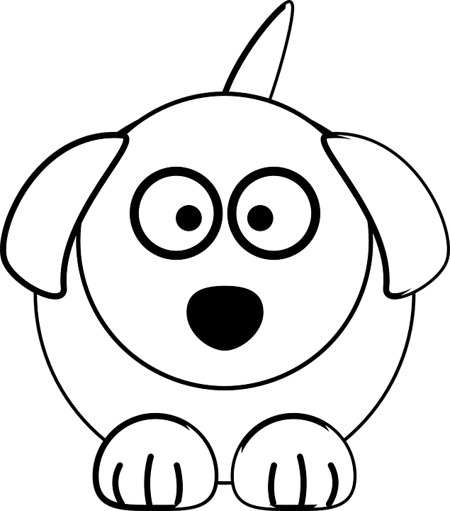 Collection Of Dog Head Cliparts - Easy How To Draw Cute Animals (635x720), Png Download