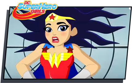 Wonder Woman Png Kids Dc Kids - Dc Superhero Girls 2017 Wall Calendar (429x280), Png Download