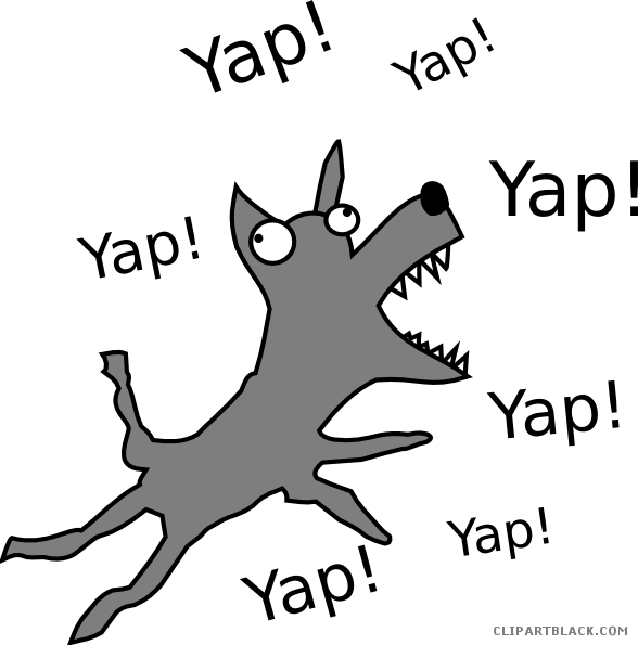 Barking Dog Clipart - Yap Clipart (588x595), Png Download