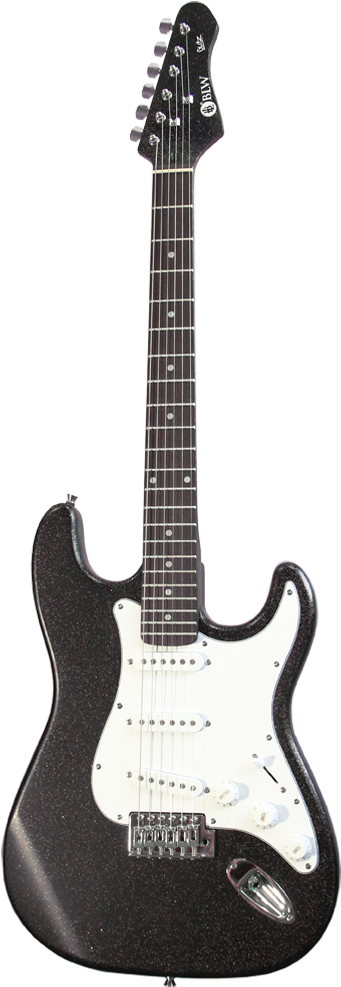Glitter Finish S Style Electric Guitar - Squier Fat Strat Blue (1000x1000), Png Download