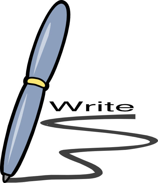 Cartoon Pen And Paper (516x597), Png Download