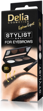 Eyebrow Expert Eyebrows And Eyelashes - Delia Cosmetics Eyebrow Expert Stylist Set (400x400), Png Download
