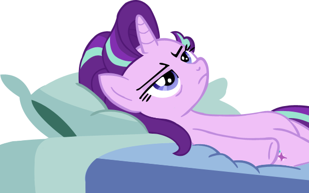 A Royal Problem, Artist - Starlight Glimmer In Bed (615x384), Png Download