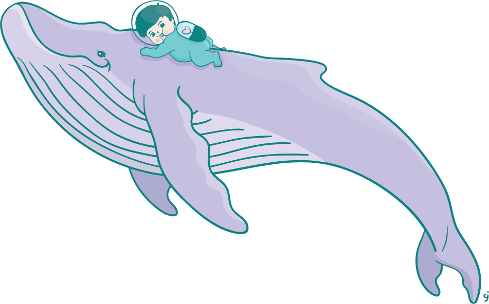 The Space Baby Illustration - Illustration (951x592), Png Download