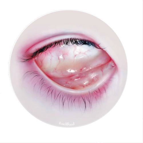Free Pretty Crying Eyes Tumblr - Aesthetic Blood Transparent (500x500), Png Download